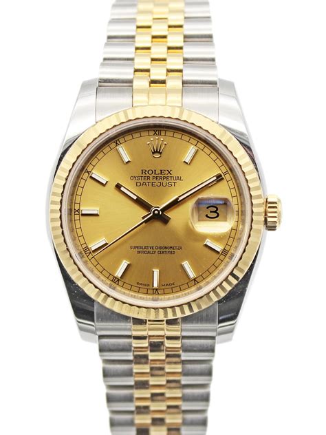 rolex datejust two tone 36mm